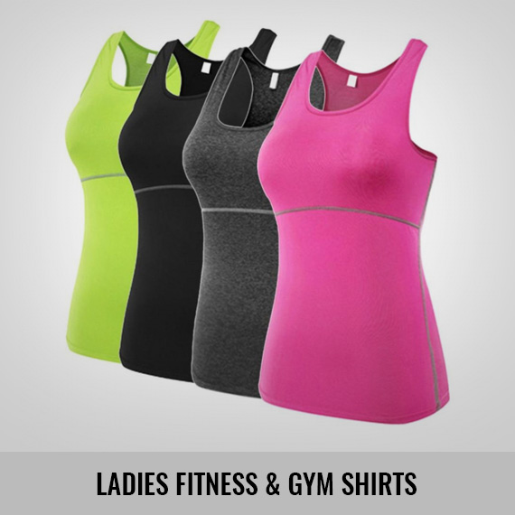 Ladies Compression, Gym, Yoga, Fitness Shirts 